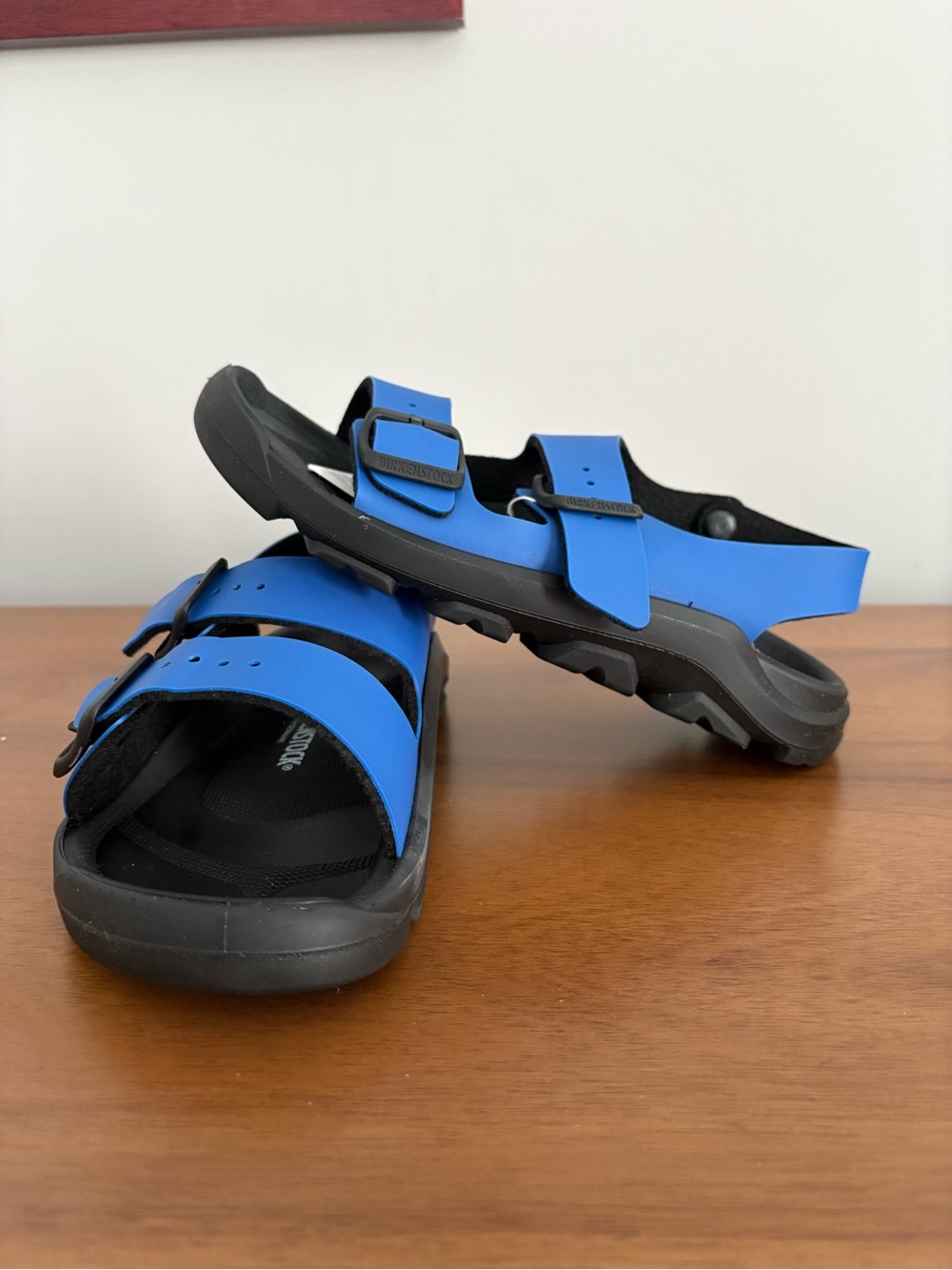 Birkenstock Kids Royal Blue Birkoflor Mogami Double-Strap Sandals - NWT - Picture 4 of 7